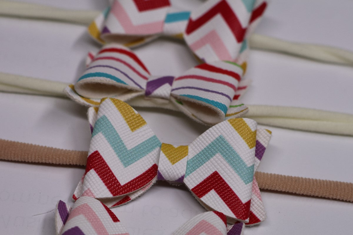 Nylon Headbands with Faux Bow