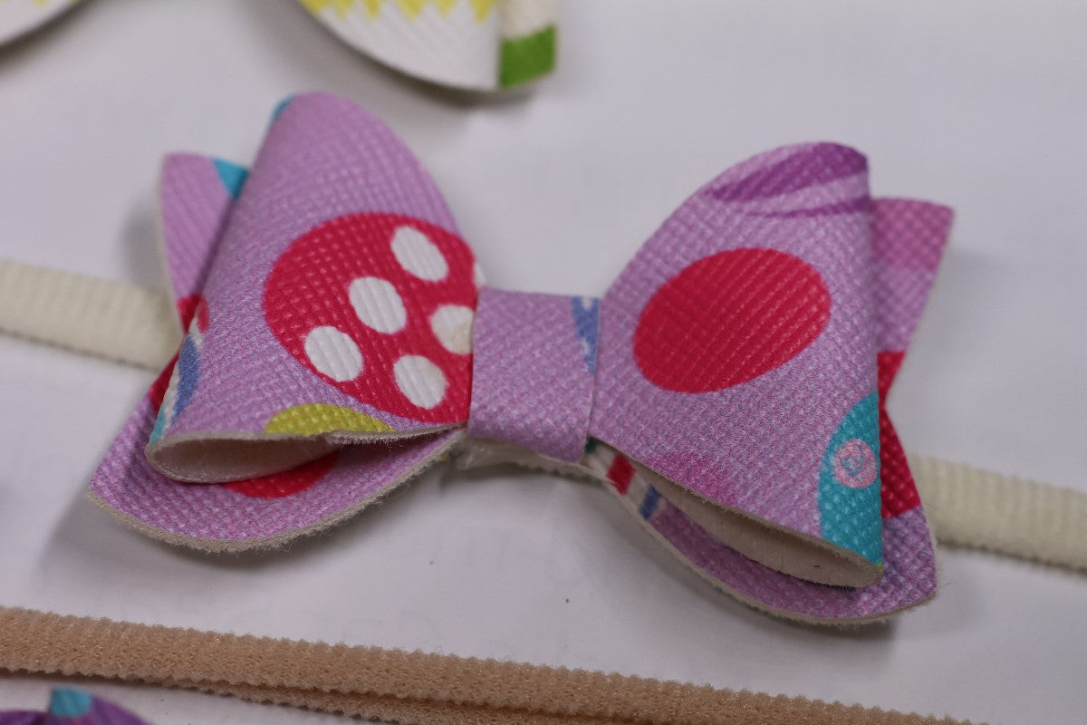 Nylon Headbands with Faux Bow