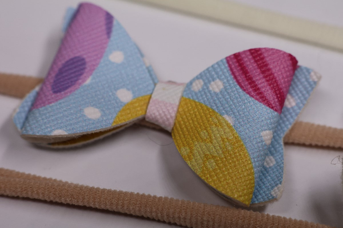 Nylon Headbands with Faux Bow