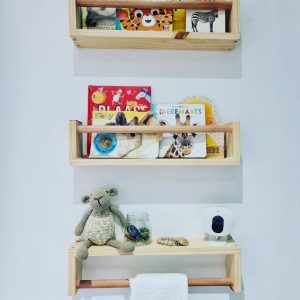 Rustic Nursery Shelves